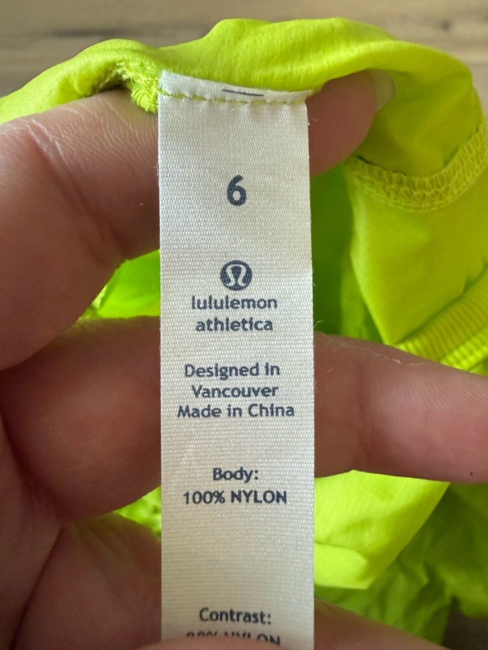 Lululemon Neon Yellow Clear Intention Cropped Windbreaker Jacket - US 6 (Small) - Picture 5 of 5